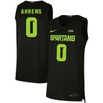 Men Kyle Ahrens Michigan State Spartans #0 Nike NCAA Black Authentic College Stitched Basketball Jersey WJ50X05GL